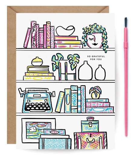 Bookshelf (Paint with Water Card)